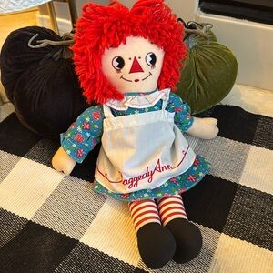 Vintage Raggedy Ann I love you Doll by Johnny Gruelle
